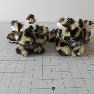 Florida Endangered Wildlife Endangered Babies Plush Leopard Baby Cheeta Lot of 2